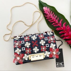 ZAC Posen Earthette Accordion Mini Chain Crossbody